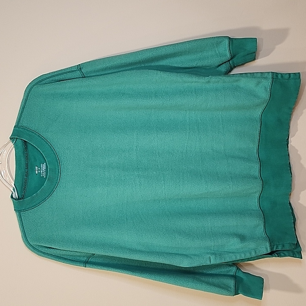 Aerie Sweatshert in Teal Green - Picture 10 of 10